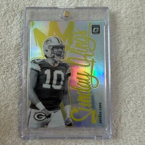 2024 Panini Donruss Optic Sunday Kings Jordan Love # 9 Prizm Green Bay Packers
